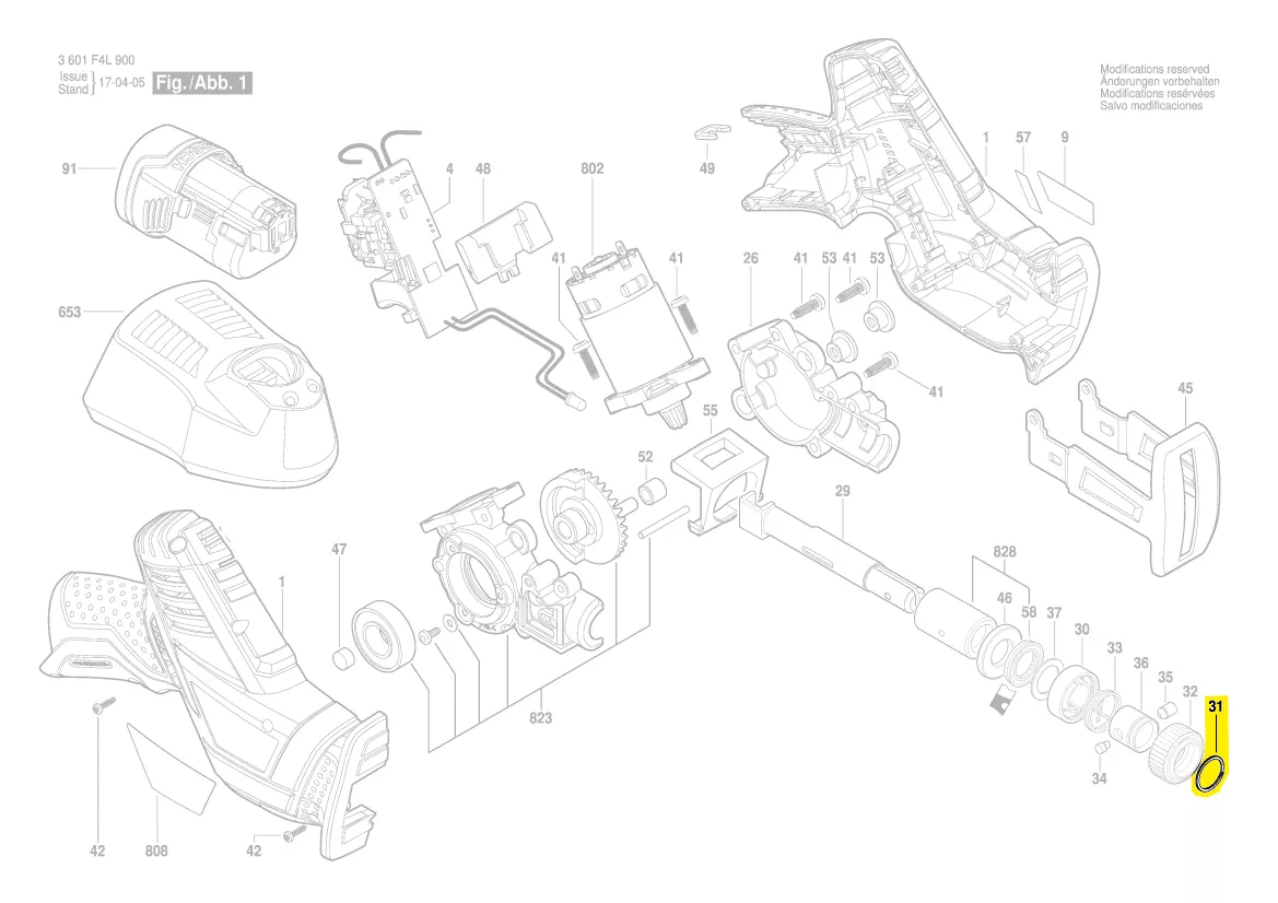 Circlip réf. 1 619 P08 612 BOSCH
